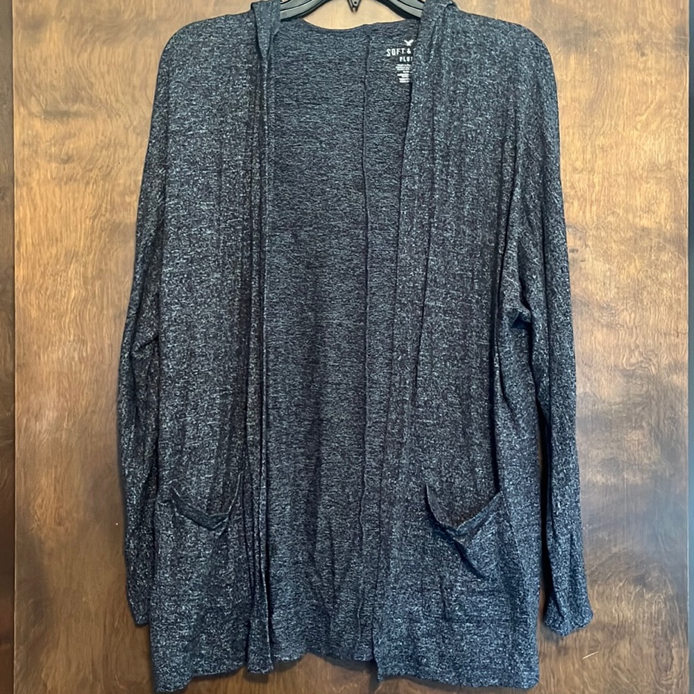 American Eagle hooded cardigan